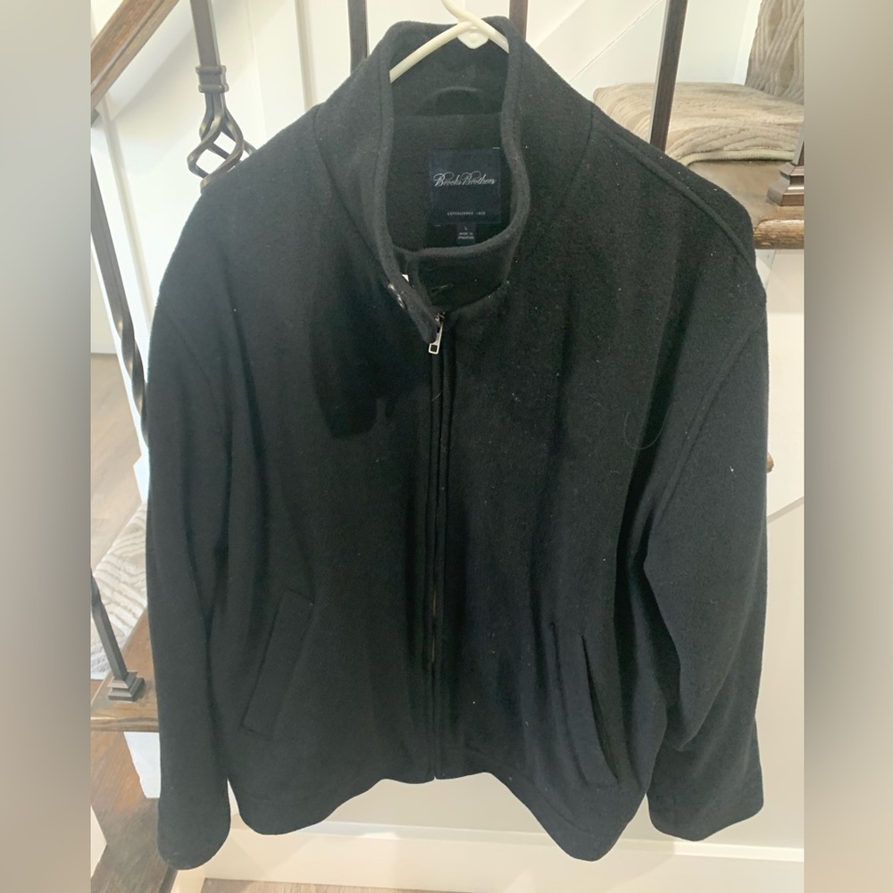 Brooks Brothers light wool waist length jacket